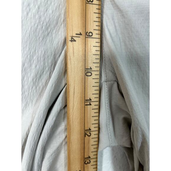 Athleta Trekkie Hike Pants Womens 16 Cream Beige Ripstop Straight Outdoor Hiking - Picture 11 of 14